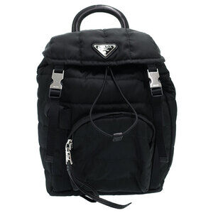 PRADA Quilted Backpack Black